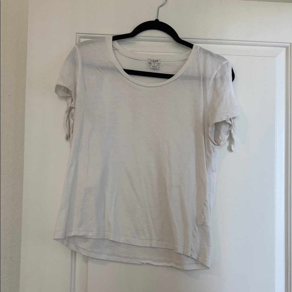J. Crew White Short Sleeve Women's Tee